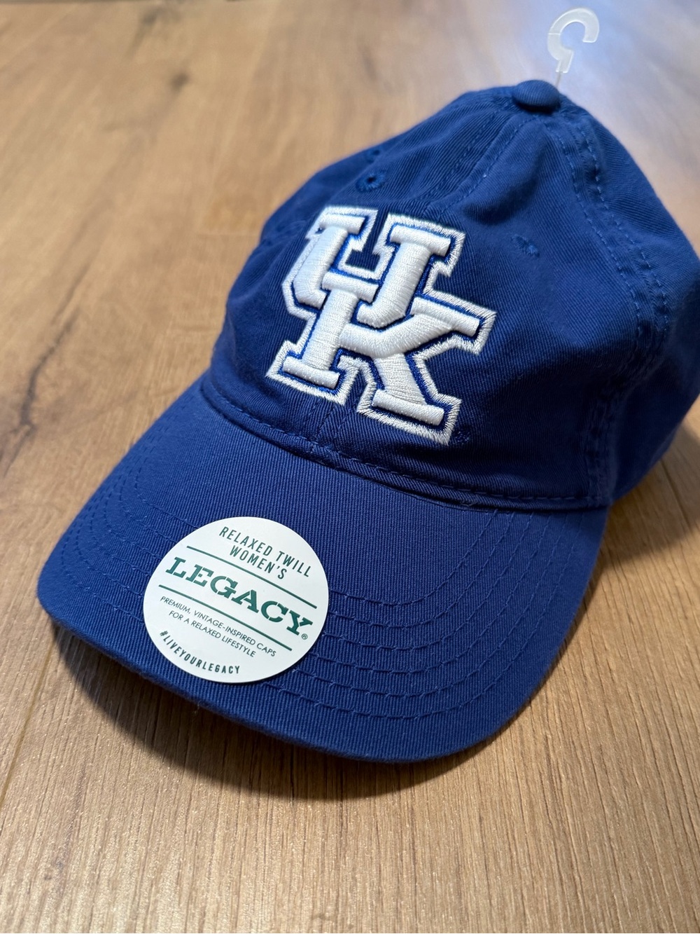 Legacy Kids' Cap with White UK Logo - Blue